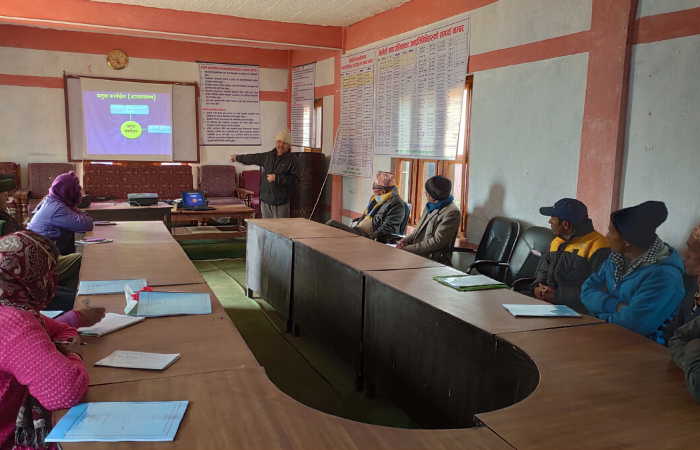 Local level meeting at Melauli Municipality 2020